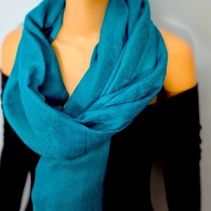 Turquoise Cashmere Shawl